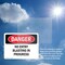 Signmission No Entry Blasting In Progress Danger Sign, Plastic, 14in W x 10in L, 2PK OS-2PACK-DS-P-1014-L-2492 - alternate 4